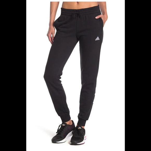 Adidas Joggers L 2 Pairs  Essentials Slim Tapered Cuff Pants - Picture 2 of 11